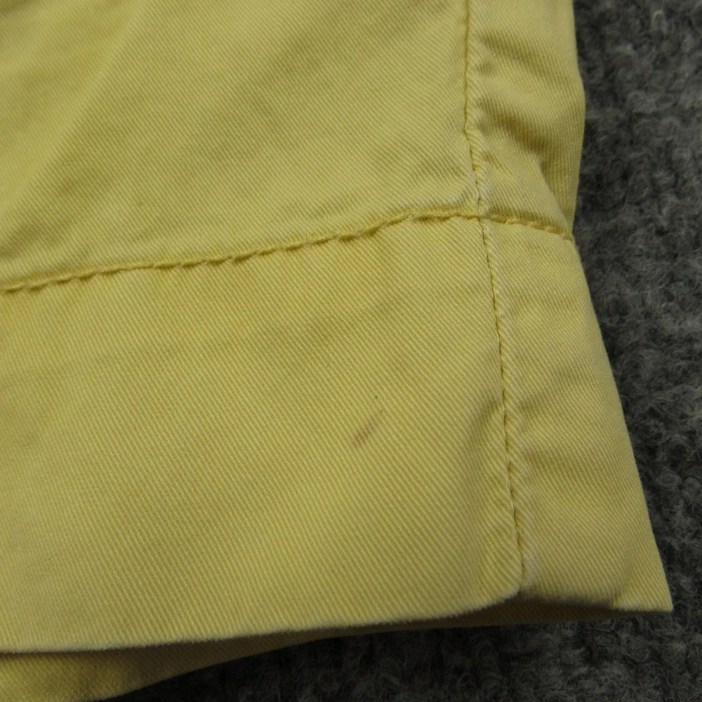 Polo Ralph Lauren Shorts Mens 35x9 Yellow Pima Cotton Sporting Club Chino Preppy